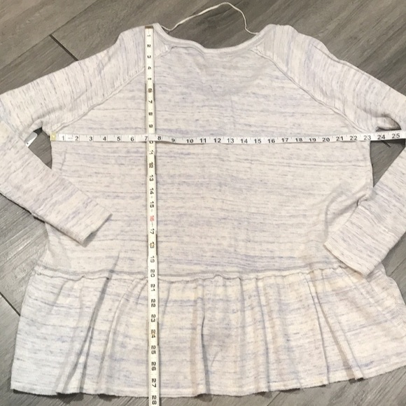 Free People We the Free NWT OB554872 1103 Ivory Blue Combo size M - Picture 11 of 11